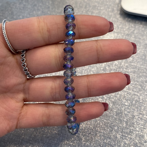 bleu stretchable bracelet - Picture 2 of 2